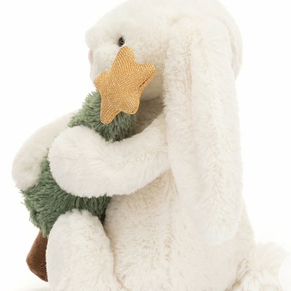 BNWT SEALED JELLYCAT BASHFUL BUNNY WITH CHRISTMAS TREE DIGITAL RECEIPT AVAIL - Picture 9 of 9